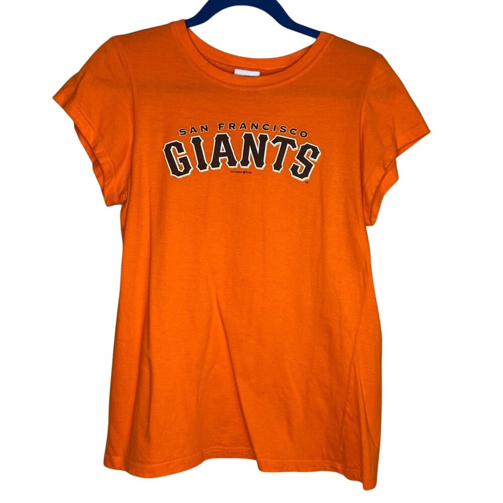 San Francisco Giants Crew Neck Tee In Orange Women's Size Large
